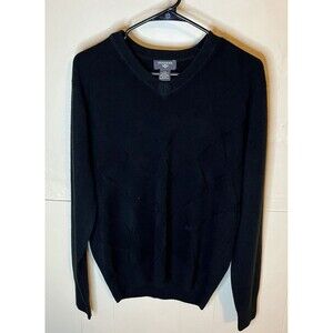 Dockers Black V-Neck Long Sleeve Sweater Men's Size Medium Lightly Worn